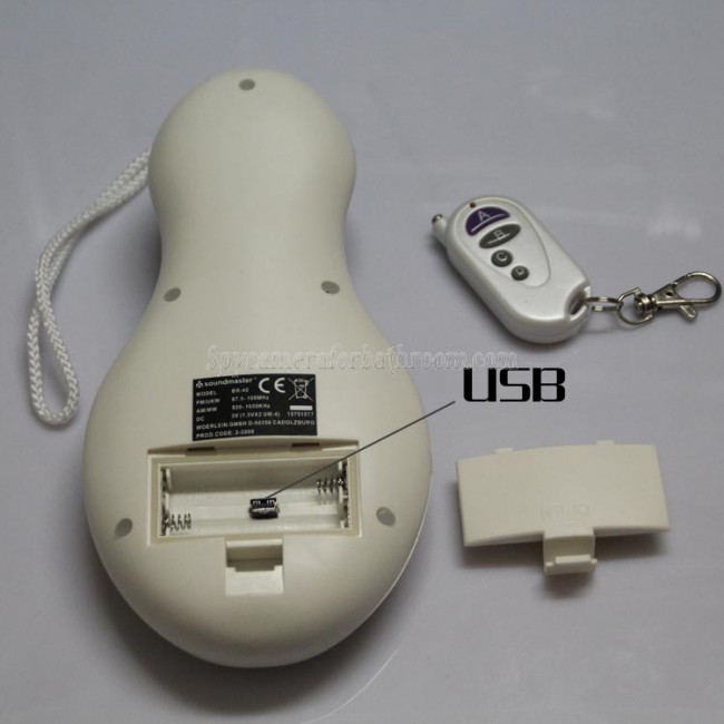 Shower Hidden Radio Hidden 1080P Motion Activated Bathroom Spy Camera DVR 32GB